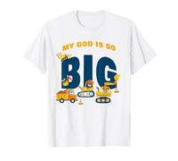 My God is So Big - Construction Kids Christian Faith Animals T-Shirt