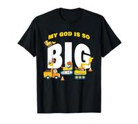 My God is So Big - Construction Kids Christian Faith Animals T-Shirt