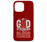 My God is Stronger Than Blood Cancer Religiious Coque pour iPhone 13 Pro Max