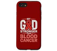 My God is Stronger Than Blood Cancer Religiious Coque pour iPhone SE (2020) / 7/8