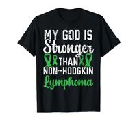 My God is Stronger Than Non-Hodgkin Lymphome Sensibilisation T-Shirt Graphique avec Valeur