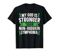 My God is Stronger Than Non-Hodgkin Lymphome Sensibilisation T-Shirt Graphique avec Valeur