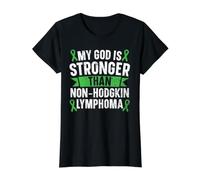 My God is Stronger Than Non-Hodgkin Lymphome Sensibilisation T-Shirt Graphique avec Valeur
