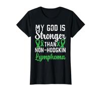 My God is Stronger Than Non-Hodgkin Lymphome Sensibilisation T-Shirt Graphique avec Valeur