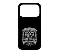 My God is Stronger Than Parkinson 's Awareness Christian Coque pour iPhone 17 Pro