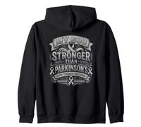 My God is Stronger Than Parkinson 's Awareness Christian Sweat à Capuche