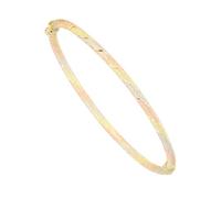 My Gold Bracelet jonc or jaune véritable or rouge or rose or blanc or 375/750 (9/18 carats) Ø 60mm / 65mm Milloa MOD-00561