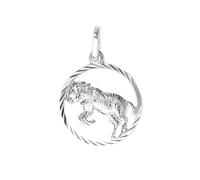 My Gold Pendentif Mon Signe du Zodiaque Bélier (Sans Chaîne) en Argent Sterling 925 Ø12mm Horoscope Rond du Gavno A-07068-S912-Wid