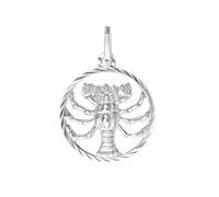 My Gold Pendentif Mon Signe du Zodiaque Cancer (Sans Chaîne) en Argent Sterling 925 Ø12mm Horoscope Rond du Gavno A-07068-S912-Kre