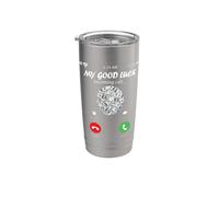 My Good Luck is Calling Funny Good Luck Meme Gobelet isotherme en acier inoxydable double paroi