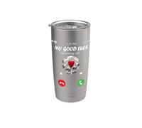 My Good Luck is Calling Funny Good Luck Meme Gobelet isotherme en acier inoxydable double paroi