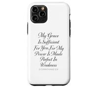 My Grace is Sufficient for You Made Perfect 2 Corinthiens 12 Coque pour iPhone 11 Pro