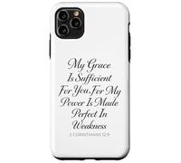 My Grace is Sufficient for You Made Perfect 2 Corinthiens 12 Coque pour iPhone 11 Pro Max