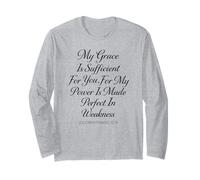 My Grace is Sufficient for You Made Perfect 2 Corinthiens 12 Manche Longue