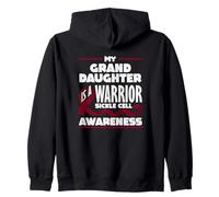 My Granddaughter is A Warrior Faucille Cell Awareness Sweat à Capuche