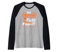 My Granddaughters Fight is My Fight is My Fight ADHD Sensibilisation Orange Manche Raglan