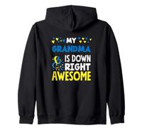 My Grandma is Down Right Awesome Sensibilisation au Syndrome de Down Sweat à Capuche