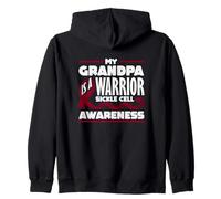 My Grandpa is A Warrior Faucille Cell Awareness Sweat à Capuche
