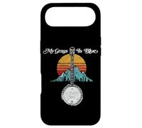 My Grass is Blue Retro Rocky Mountain Banjo Bluegrass Coque pour iPhone Air