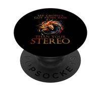My GROWL'S GOT More Bass Than Your Stereo PopSockets PopGrip Adhésif