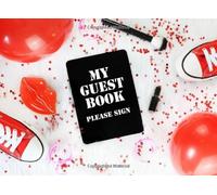 My Guest Book Please Sign: Party Guest Book Fun Teenage Girls Techie 100 Pages Illustrated With Name And Comments Size: 8.5" X6