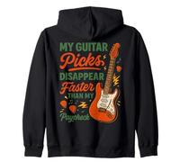 My Guitar Picks Disappear Guitar Player Musicien Guitarist Sweat à Capuche