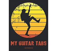 My Guitar Tabs Notebook: Guitar Blank Tablature Book Tab For Six-String Guitar With Chord Diagram For Noting Down Songs And Own Ideas