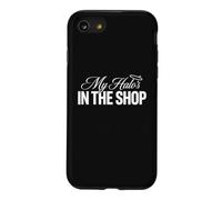My Halo's in The Shop Funny Angel Christian Humour Coque pour iPhone SE (2020) / 7/8