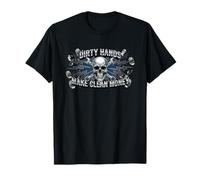 My Hands May Be Dirty My Money is Clean Mechanic Fête des pères T-Shirt