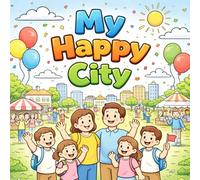My Happy City: A Coloring Book for Kids Ages 4-8