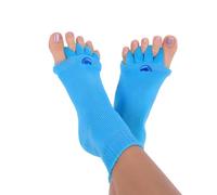 My Happy Feet Chaussettes d'alignement des pieds avec séparateurs d'orteils, bleu ciel, Medium