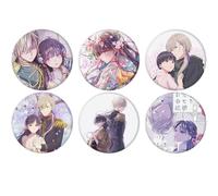 My Happy Marriage Badges Anime Figure Tinplate Badge Pins Décorations - Multicolore 58mm 6 Pièces