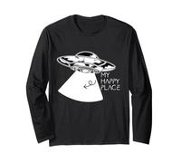 My Happy Place Alien Enlèvement d'ovnis par Un Vaisseau Spatial Manche Longue