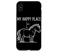 My Happy Place Cheval Miniature pour Amoureux des Chevaux Coque pour iPhone XS Max