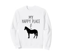 My Happy Place Horse Lover s Équitation Sweatshirt