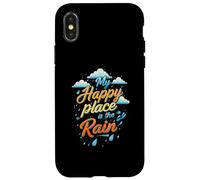 My Happy Place is the Rain - Rainy Day Lover Coque pour iPhone X/XS