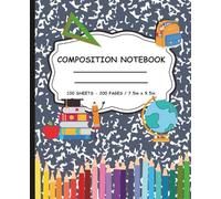 My Happy School Journal Composition Notebook: Back to school with style