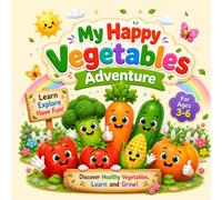 My Happy Vegetables Adventure: Fun Learning Activities and Healthy Vegetable Friends for Toddlers and Preschool Kids Ages 3-6