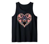 My Heart Beats Doberman Guard Dog Dobie Owner Débardeur