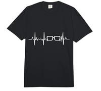 My Heart Beats for Glasses Eyeglasses Cardiogramme Comfort Colors Adult Heavyweight T-Shirt