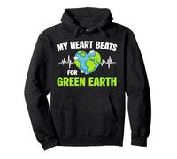 My Heart Beats for Green Earth Day Planet Étudiants Enseignants Sweat à Capuche