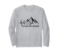 My Heart Beats for Hiking - Mountain Heartbeat Outdoor Manche Longue