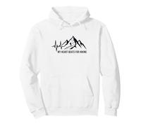 My Heart Beats for Hiking - Mountain Heartbeat Outdoor Sweat à Capuche