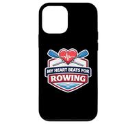 My Heart Beats for Rowing Crew Team Heartbeat Pulse Oars Coque pour iPhone 12 Mini