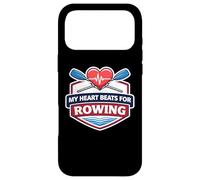 My Heart Beats for Rowing Crew Team Heartbeat Pulse Oars Coque pour iPhone 17 Pro Max