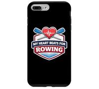 My Heart Beats for Rowing Crew Team Heartbeat Pulse Oars Coque pour iPhone 7 Plus/8 Plus