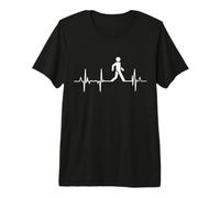 My Heart Beats for Track Walking Heartbeat T-Shirt Haut de Gamme