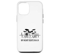 My Heart Beats in 4/4 Kit de Batterie Rythmique Coque pour iPhone 12/12 Pro
