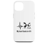 My Heart Beats in 4/4 Kit de Batterie Rythmique Coque pour iPhone 13