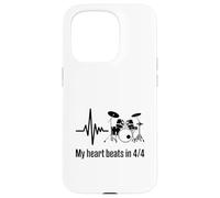 My Heart Beats in 4/4 Kit de Batterie Rythmique Coque pour iPhone 15 Pro